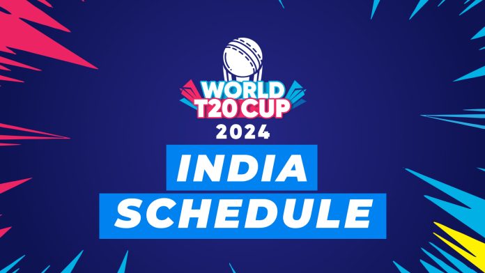 India Schedule for World T20 Cup