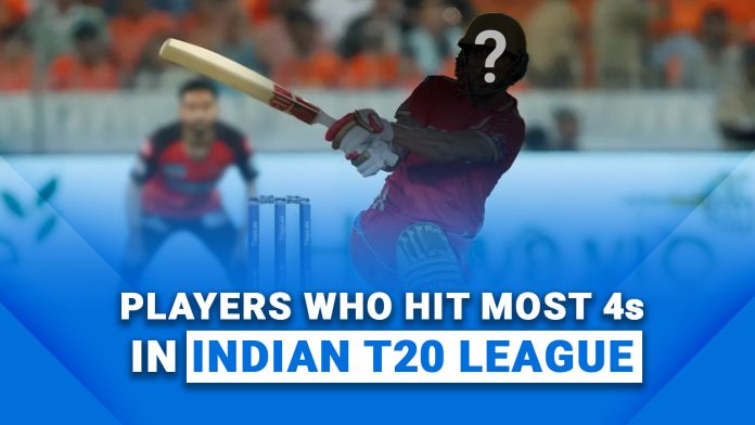 Most Fours in Indian T20 League