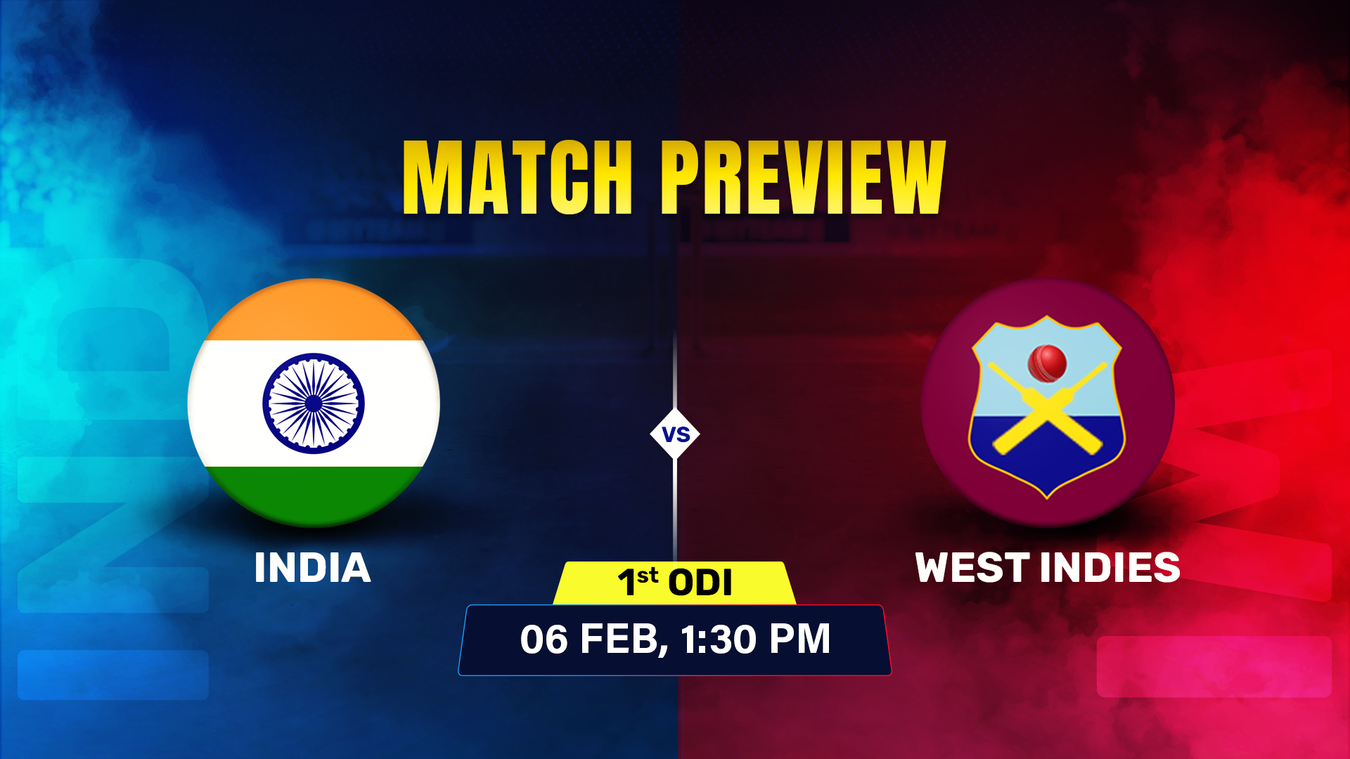 India Vs West Indies First ODI Match Preview MyTeam11