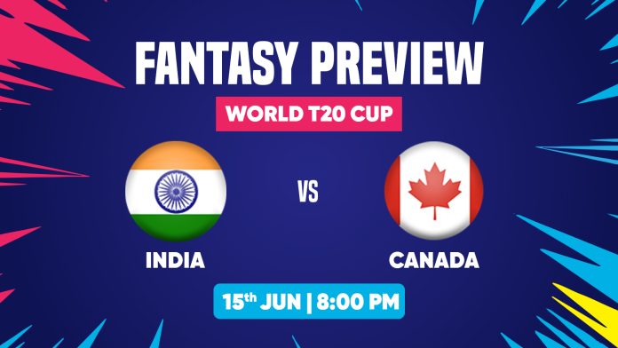 World T20 Cup 2024 India vs Canada