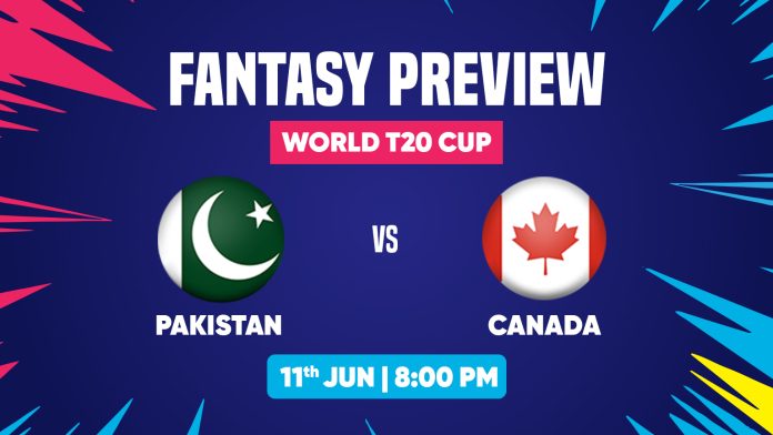 World T20 Cup 2024 Pakistan vs Canada